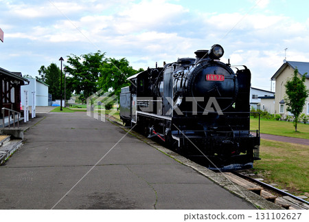 Steam locomotive 9600 type preserved at the site of Aikoku Station Steam locomotive 9600 type preserved at the site of Aikoku Station 131102627