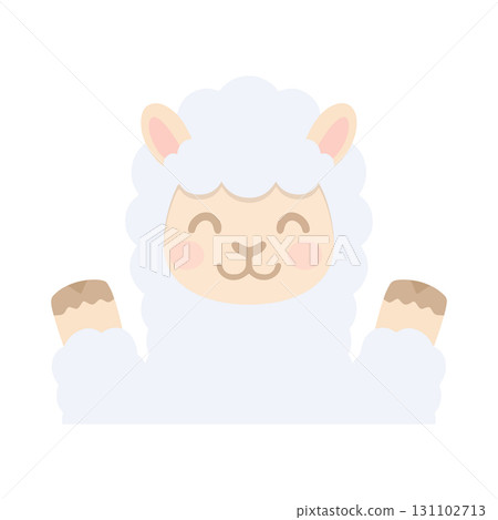 Cute Cartoon Alpaca Illustration hi Cute Cartoon Alpaca Illustration hi 131102713