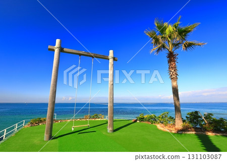 [兵庫縣]淡路台的晴空（海角鞦韆） 131103087