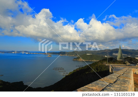 [兵庫縣] 陣亡學生紀念塔和大鳴門橋 131103139