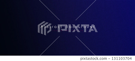 LED pixel grid dark blue glow. Abstract digital background for tech banner, event or forum BG, innovation technology conference design. Dark futuristic grid with purple cyber glow. Vector backdrop LED pixel grid dark blue glow. Abstract digital background for tech banner, event or forum BG, innovation technology conference design. Dark futuristic grid with purple cyber glow. Vector backdrop 131103704
