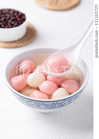Tangyuan (Chinese sweet dumpling), Glutinous rice ball in syrup Tangyuan (Chinese sweet dumpling), Glutinous rice ball in syrup 131103725