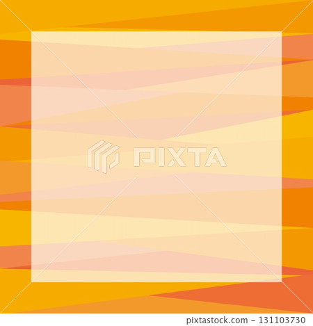 Geometric pattern frame, white space, autumn image, orange 131103730