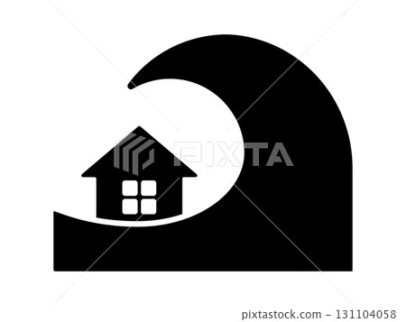 海嘯圖示單色 131104058