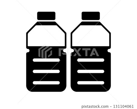 Monotone plastic bottle icon 131104061