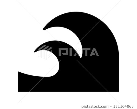 Tsunami icon monochrome Tsunami icon monochrome 131104063