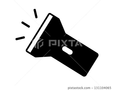 Flashlight icon monochrome 131104065