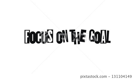 Motivational Quote In Distorted Lettering Style For Productivity, Office Prints, Gym Posters, Or Daily Reminders. Bold Message About Vision, Discipline And Results. Vector Illustration. 131104149