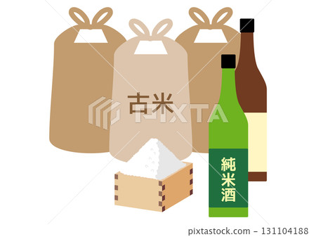 用舊米釀造的清酒圖標 131104188