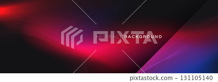 Red, blue minimalist abstract background with wavy lines, light. Futuristic hi technology concept Red, blue minimalist abstract background with wavy lines, light. Futuristic hi technology concept 131105140