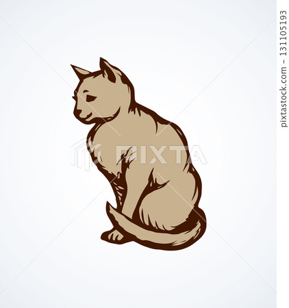 Cat. Vector drawing 131105193