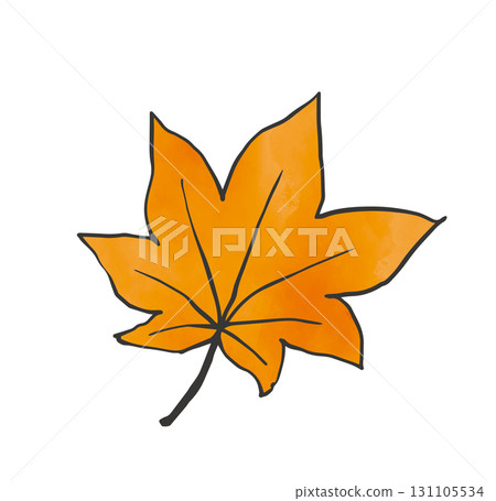 水彩紋理秋葉第 2 部分 水彩紋理秋葉第 2 部分 131105534