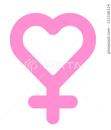 ♀ mark heart cute vector icon material ♀ mark heart cute vector icon material 131106124