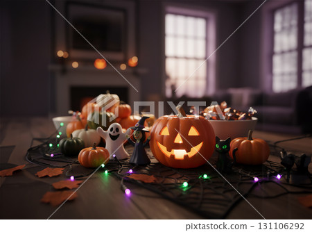 Vibrant Halloween Decorations: Family-Friendly Table Decorations for Autumn Nights 131106292
