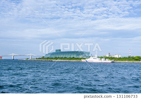 A view of Aquamarine Fukushima and Onahama Port in Iwaki City, Fukushima Prefecture 131106733
