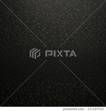 Elegant Dark Background Texture with Golden Glitter Specks and Subtle Gradient Effect 131107510