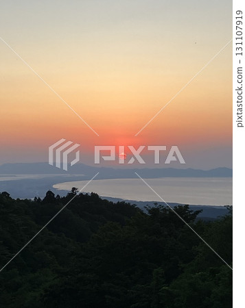 Sunset seen from Mt. Daisen 131107919