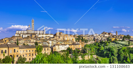 Landmarks of Italy - panorama of Siena, Tuscany Landmarks of Italy - panorama of Siena, Tuscany 131108683