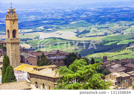 medieval towns of Tuscany-Montalcino with famous vineyards medieval towns of Tuscany-Montalcino with famous vineyards 131108684