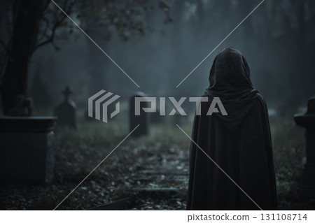 Halloween mystery concept, Generative AI 131108714