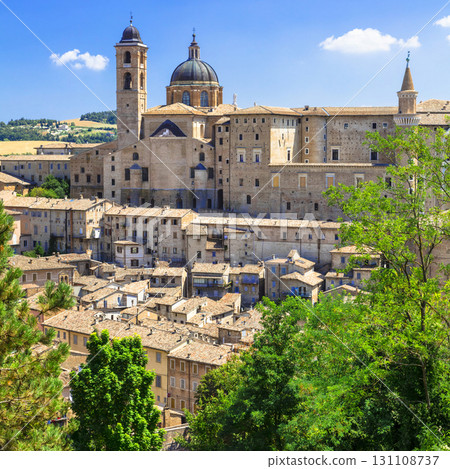 Landmarks of Italy - Urbino in marche region, UNESCO site Landmarks of Italy - Urbino in marche region, UNESCO site 131108737