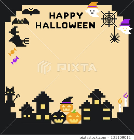 Pixel art Halloween illustration 131109011