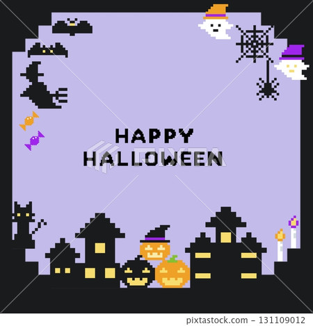 像素藝術萬聖節插圖 像素藝術萬聖節插圖 131109012