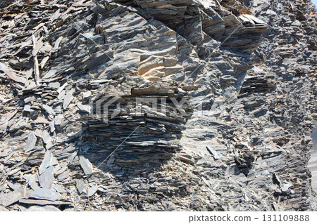 Idyllic summer landscape with hiking trail in the mountains with beautiful stones, National park. Nice view. Kyrgyzstan 131109888
