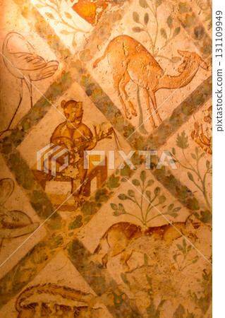 Qusayr Amra, Jordan frescoes of desert castle 131109949