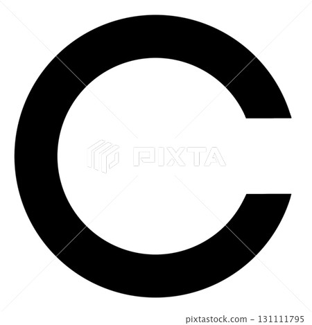 Black silhouette illustration of the structure of the Lambert ring 131111795