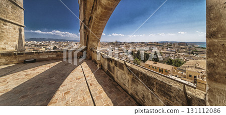 Panoramic View from Cathedral of Palma, Spain Panoramic View from Cathedral of Palma, Spain 131112086