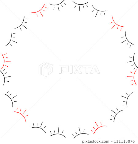 Colorful eyes frame. Vector celestial prediction eye template for your text. Eye of Providence Colorful eyes frame. Vector celestial prediction eye template for your text. Eye of Providence 131113076