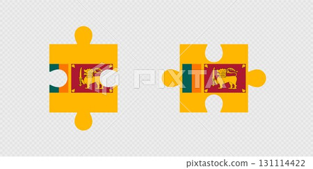Puzzle Pieces with Sri Lanka Flag. Puzzle Pieces with Sri Lanka Flag. 131114422