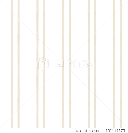 Seamless beige vertical stripes pattern. Repeat pattern abstract striped geometric design. Minimalist background for textile 131114575