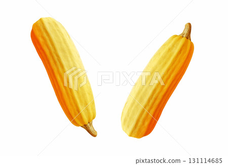 Big yellows ripe zucchini isolated on white background Big yellows ripe zucchini isolated on white background 131114685