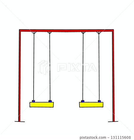 Colorful swing illustration 131115608