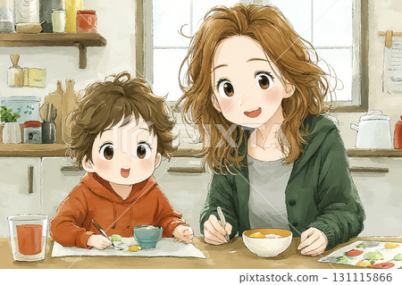 Miyu Series: Miyu gently teaches a small child to reduce food waste 131115866