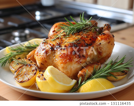 roasted chicken legs with spices and herbs 131116435