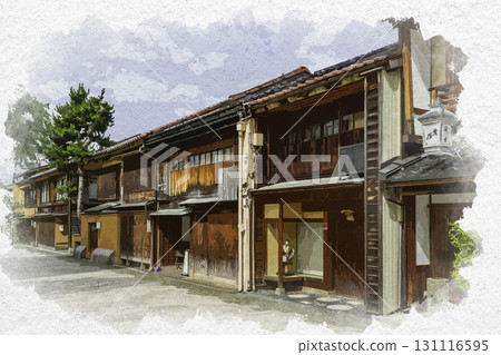 水彩風格 石川縣金澤市西茶屋區 131116595