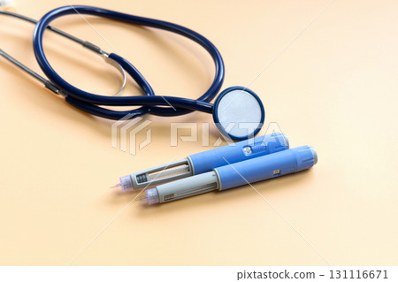 Blue Insulin injection pen for diabetics and weight loss. 131116671