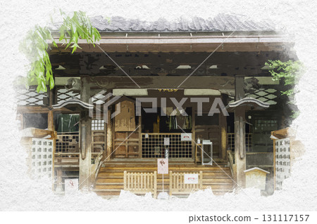 Watercolor painting of Temple Town, Myoryuji Temple, Ninja Temple, Kanazawa City, Ishikawa Prefecture Watercolor painting of Temple Town, Myoryuji Temple, Ninja Temple, Kanazawa City, Ishikawa Prefecture 131117157