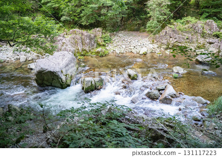 Summertime beauty of Sandankyo Gorge in Akiota Town, Hiroshima Prefecture Summertime beauty of Sandankyo Gorge in Akiota Town, Hiroshima Prefecture 131117223