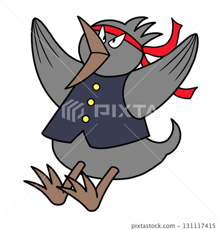 烏鴉歡呼的插圖 烏鴉歡呼的插圖 131117415