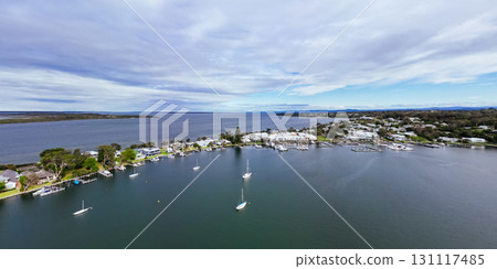 Town of Metung in Victoria Australia 131117485