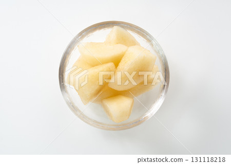 切開的水果（梨）的圖像 131118218