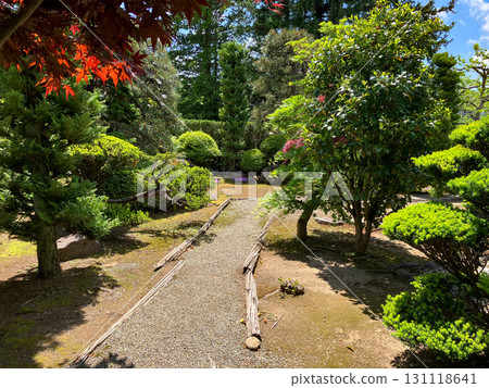 Former Umeda Residence Garden, Hirosaki City, Aomori Prefecture, Sunny Day, Nakamachi Former Umeda Residence Garden, Hirosaki City, Aomori Prefecture, Sunny Day, Nakamachi 131118641
