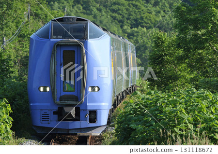 特快列車 Sarobetsu 開往綠意盎然的稚內 特快列車 Sarobetsu 宗谷本線 特快列車 Sarobetsu 開往綠意盎然的稚內 特快列車 Sarobetsu 宗谷本線 131118672