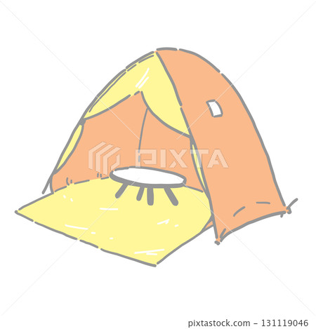 Simple tent illustration 131119046