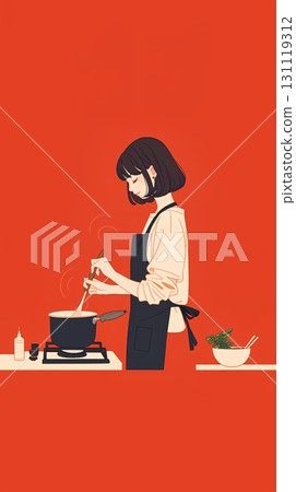 做飯的女人 131119312