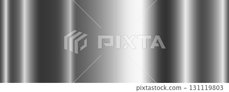 Silver metallic gradient with highlights. A pattern with a shiny metallic gradient. 131119803